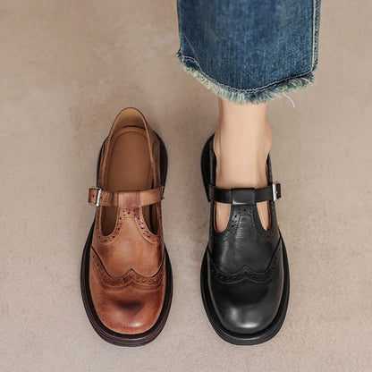 Verda | Vegan Leather Mary Jane Flats