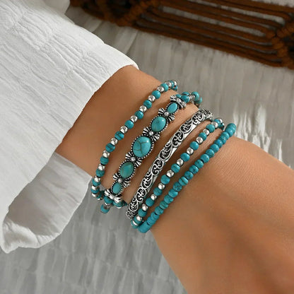 Trine™ – Boho Pearl Stacked Bracelet Set