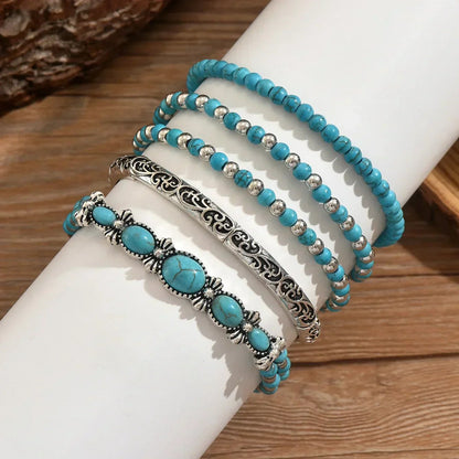 Trine™ – Boho Pearl Stacked Bracelet Set