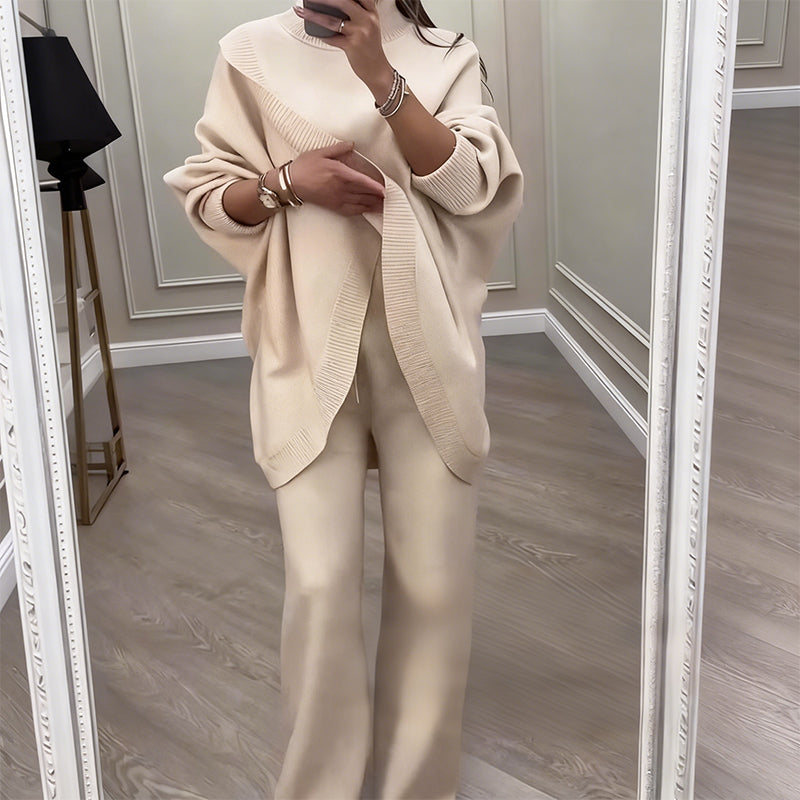 Serena Luxe Asymmetrical Knit Set