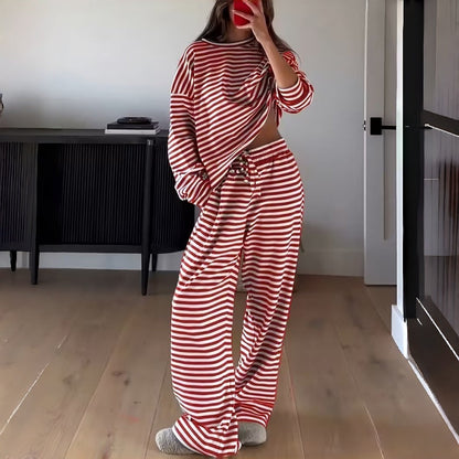 Lydia™ | Relaxed Striped Two-Piece Lounge Set