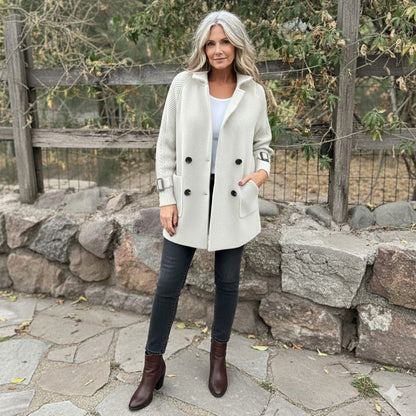 ISOLA™ | Mid-Length Double-Breasted Coat